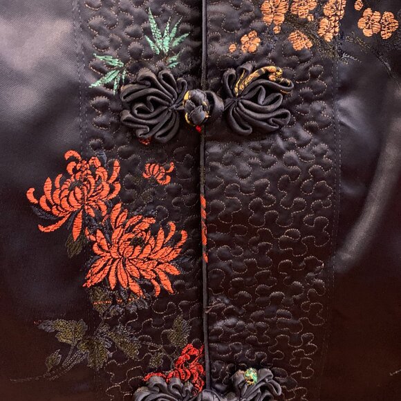 Reversible quilted embroidered Jacket = Size small - Picture 2 of 10